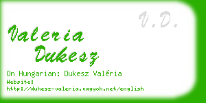 valeria dukesz business card